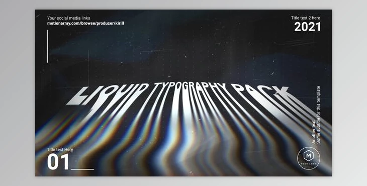 Download Liquid Typography (Videohive 30346334) - AE Project