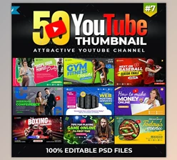 Download 50-Youtube Thumbnail Templates GraphicRiver-30186262 (PSD)