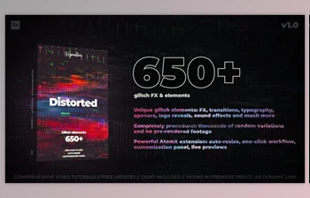 Download 650+ <span class='badge badge-warning'>Glitch</span> <span class='badge badge-warning'>Elements</span> v1.1 (Videohive 29662551) - AE Project