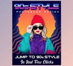 Download 90s Style Photoshop Action