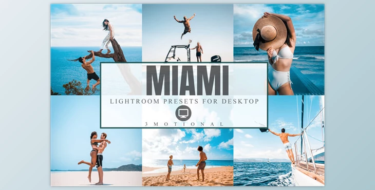 Download 18 Miami Lightroom Presets bright summer photo filter