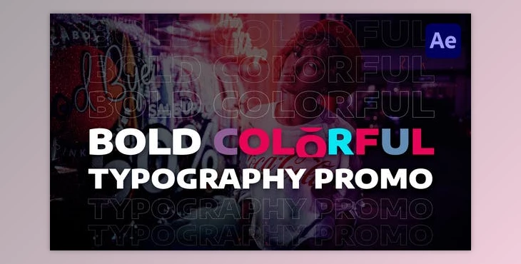 Download Bold Colorful Typography Promo (Videohive 29949010) - AE Project