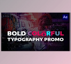 Download Bold Colorful Typography Promo (Videohive 29949010) - AE Project