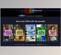 Download Creation Effects Bundle – These popular After Effects templates offer a huge variety of custom effects and presets.