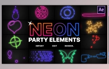 Download Neon Party <span class='badge badge-warning'>Elements</span> | After Effects (Videohive 26517821) - AE Project