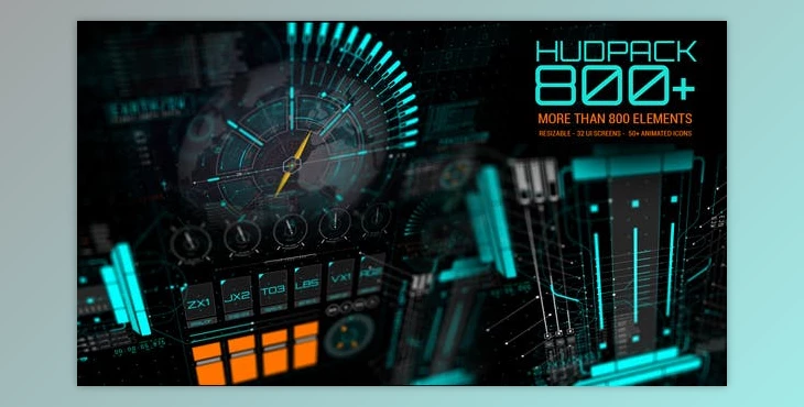 Download HUD Pack 800+ (Videohive 19616723) - AE Project