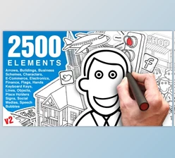 Download Whiteboard Animation Pack (Videohive 6783641) - AE Project