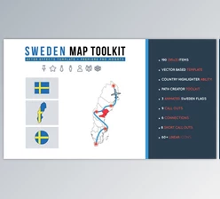 Sweden Map Toolkit (Videohive 28358302)