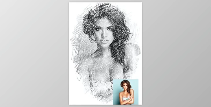 Download Sketch – Pencil Sketch One Click Action GraphicRiver-30163365 (ATN)