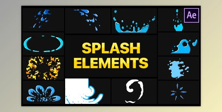 Splash Elements | After Effects (Videohive 28354161)