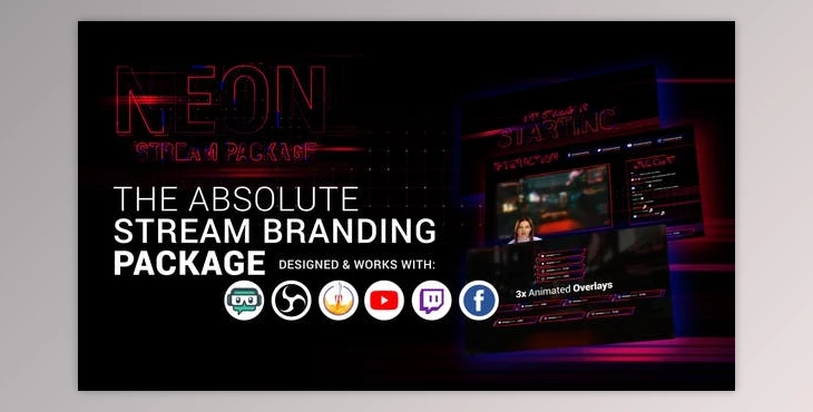 Download Stream Branding Package - Stream Overlays (Videohive 29442803) - AE Project