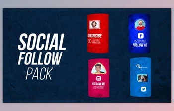Social Follow <span class='badge badge-warning'>Outro</span> (Videohive 28369222)
