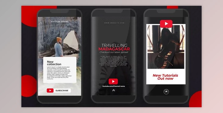Download YouTube Instagram Stories (Videohive 25444349) - AE Project