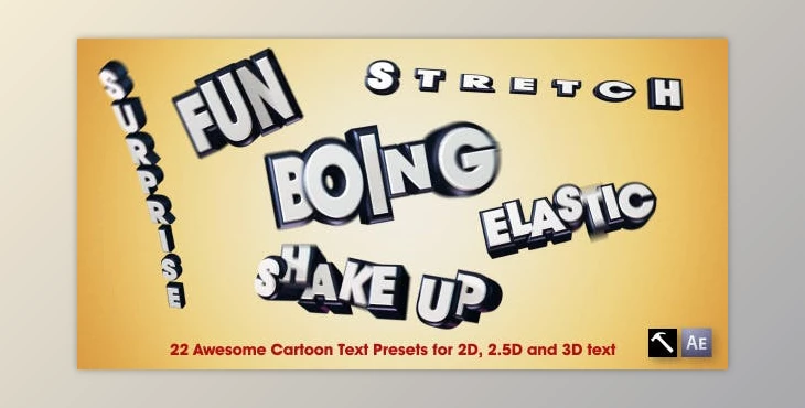 Download 22 Awesome Cartoon Text Presets (Videohive 4939131)