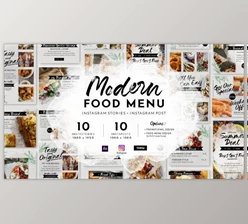 Modern Food Menu Instagram Stories (Videohive 28331308)