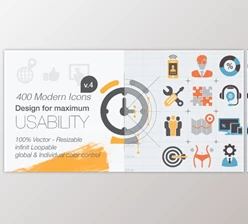 Download 400 Animated Icons (Videohive 9564055) - AE Project
