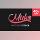 Download Motion Titles Animated (Videohive 21586068) - AE Project