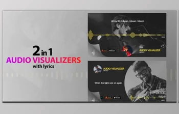Download Audio Visualizer <span class='badge badge-warning'>Modern</span> With Lyrics (Motionarray 434195)
