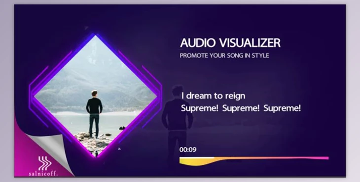 Download Audio Visualizer With Lyrics (Motionarray 299834) - AE Project