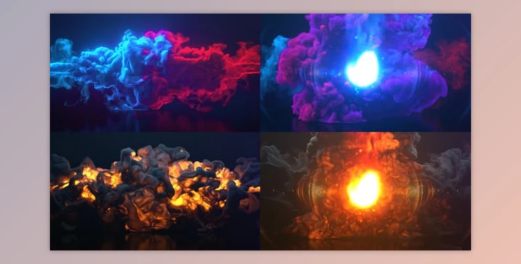Download Colorful Smoke & Fire Logo (Videohive 30160744) - AE Project