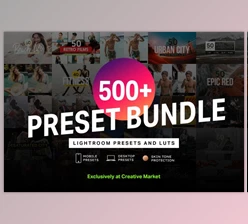 Download 500+ Lightroom Presets & LUTs Bundle CreativeMarket 4282364