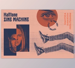 Download Halftone Zine Machine PSD + Action (CreativeMarket 2275646)