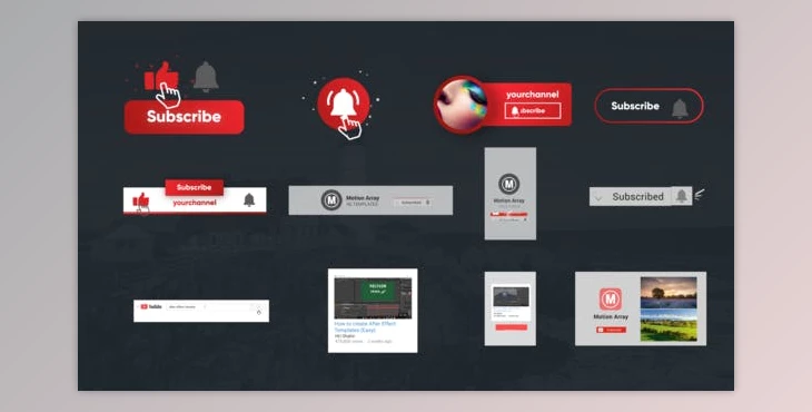 Download Youtube Subscribe Toolkit (Videohive 26049373) - AE Project