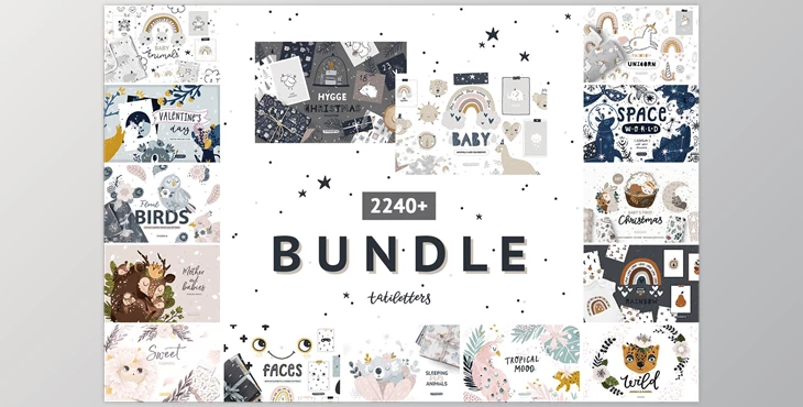 Download Bundle Baby animal Clipart & Pattern (Creativemarket 4272886)