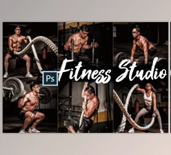 Download 18 Fitness Studio Photoshop Actions, LUTs, and ACR Presets