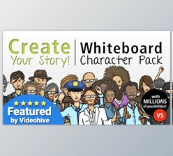 Download Create Your Story Whiteboard Character Pack (Videohive 5833338) - AE Project