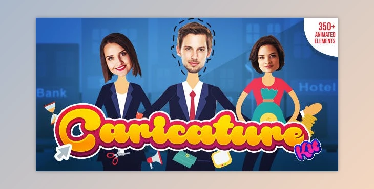 Download Explainer video toolkit - Caricature Toolkit -  Face Cut Out (Videohive 19264969) - AE Project