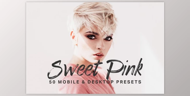 Download 50 Sweet Pink Lightroom Presets LUTs CreativeMarket 4435853
