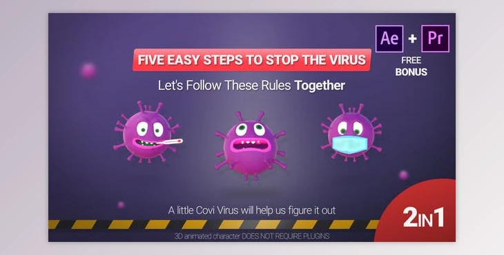 Download Corona Virus (Five Simple Rules) (Videohive 26203876) - AE Project