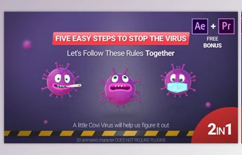 Download <span class='badge badge-warning'>Corona</span> Virus (Five Simple Rules) (Videohive 26203876) - AE Project