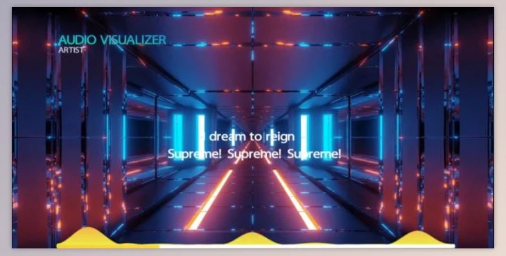 Download Audio Visualizer With Lyrics And Loop (Motionarray 429295)