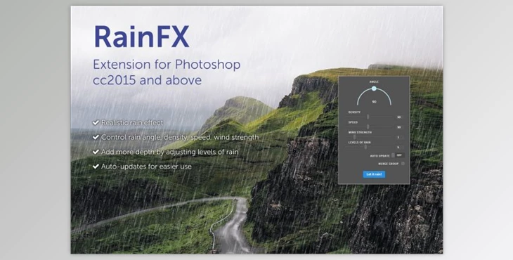Download RainFX – Photoshop Extension