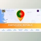 Portugal Map - Portuguese Republic Travel Map (Videohive)
