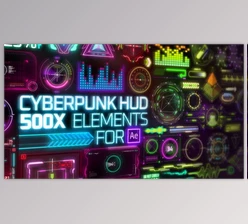 Download Cyberpunk HUD Elements for After Effects (Videohive 29060179) - AE Project