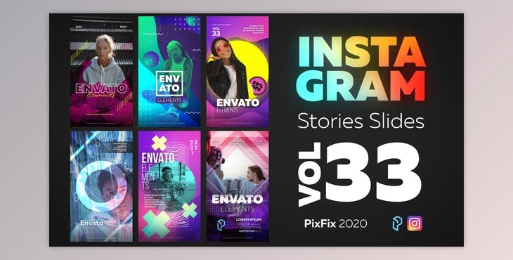 Download Instagram Stories Slides Vol. 33 (Videohive 30513162) - AE Project