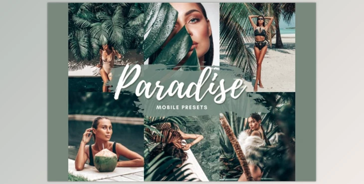 Download PARADISE Mobile Lightroom Presets CreativeMarket-5712593