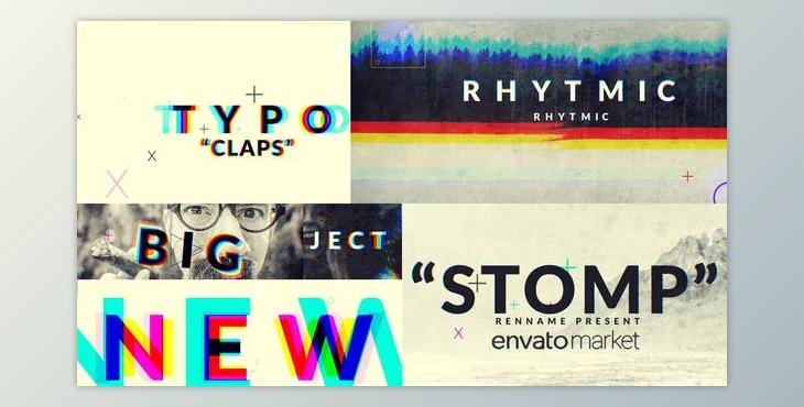 Download Minimal Stomp Typo (Videohive 22985740) - AE Project