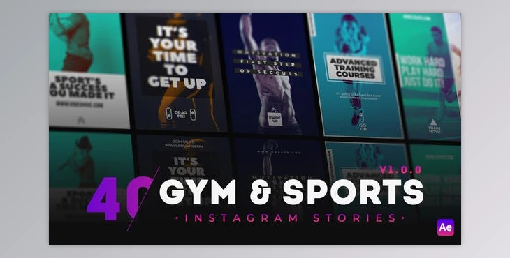 Download 40 GYM & Sports Instagram Story (Videohive 30494144) - AE Project