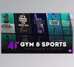 Download 40 GYM & Sports Instagram Story (Videohive 30494144) - AE Project