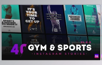 Download 40 <span class='badge badge-warning'>GYM</span> & Sports Instagram Story (Videohive 30494144) - AE Project