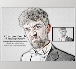 Download Creative Sketch Photoshop Action CreativeMarket-5192355 (ATN)