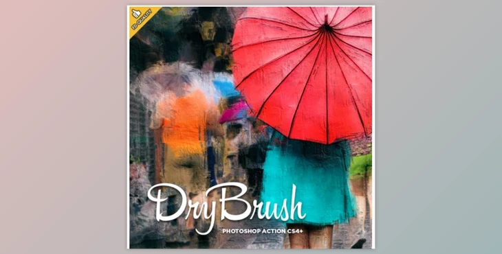 Download Dry Brush CS6+ Photoshop Action GraphicRiver-30290963 (ABR , ATN)