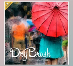 Download Dry Brush CS6+ Photoshop Action GraphicRiver-30290963 (ABR, ATN)