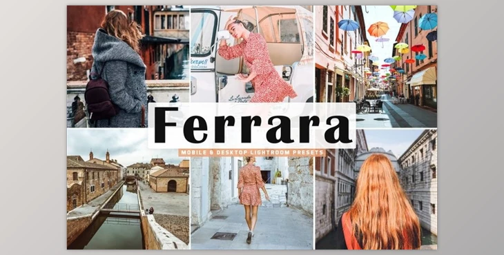 Download Ferrara Lightroom Presets Pack CreativeMarket-5014442 (XMP, DNG, LRTEMPLATE, PDF, ATN)
