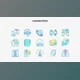 Connection- Filled Outline Animated Icons Videohive 28333377