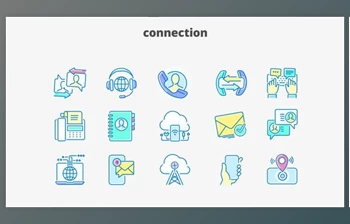 Connection- Filled Outline <span class='badge badge-warning'>Animated</span> <span class='badge badge-warning'>Icons</span> <span class='badge badge-warning'>Videohive</span> 28333377